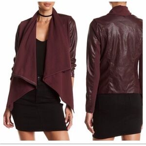 blankNYC Burgundy Moto Jacket